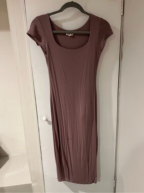 see you monday brown dress See You Monday Midi Slip Dress NWT Light Brown Shift Womens Sz XL